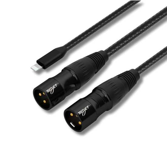 Apple Lightning’den XLR’a Dönüştürücü Ses Kablosu (1 Metre)